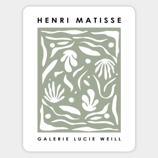 Henri Matisse Galerie Sage Green Exhibition Design Magnet